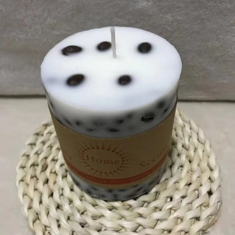Creative Coffee Bean Scented Candles Home Decor Household Soy Wax Pillar Candles Wedding Candles Romantic Dinner Spa Candles