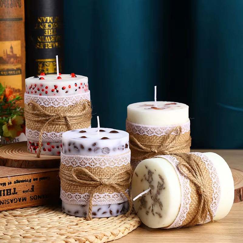 Creative Coffee Bean Scented Candles Home Decor Household Soy Wax Pillar Candles Wedding Candles Romantic Dinner Spa Candles