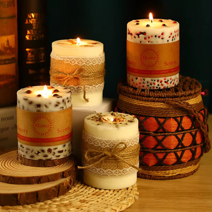 Creative Coffee Bean Scented Candles Home Decor Household Soy Wax Pillar Candles Wedding Candles Romantic Dinner Spa Candles