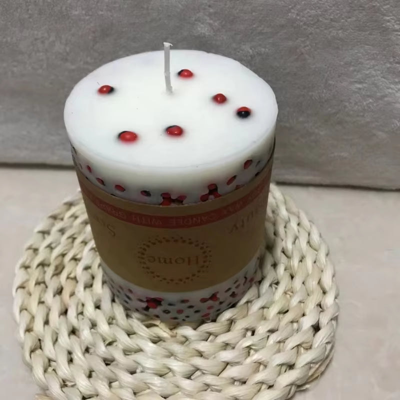 Creative Coffee Bean Scented Candles Home Decor Household Soy Wax Pillar Candles Wedding Candles Romantic Dinner Spa Candles